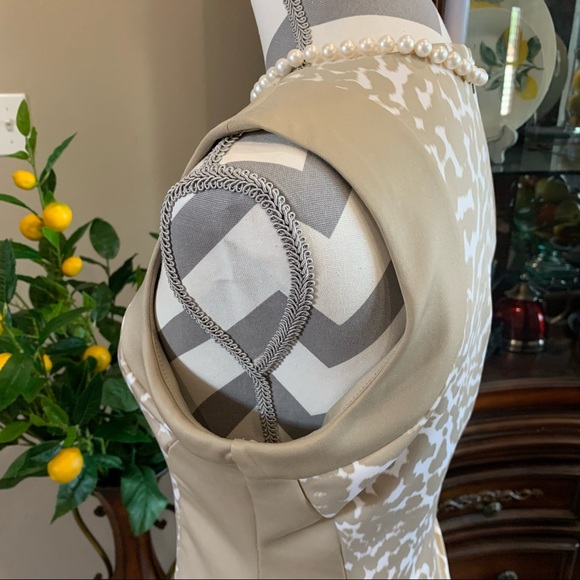 Calvin Klein | animal print colorblock scuba dress size 8 - Picture 13 of 15